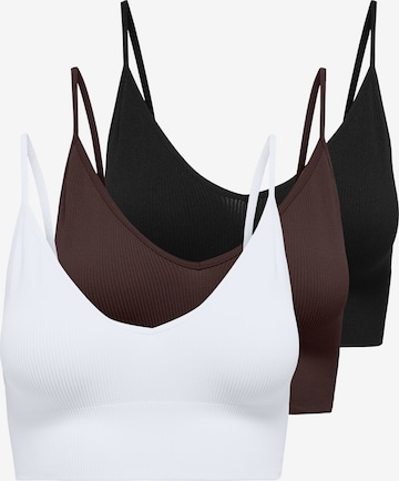 Soutien-gorge 'ONLVICKY' ONLY en marron : devant