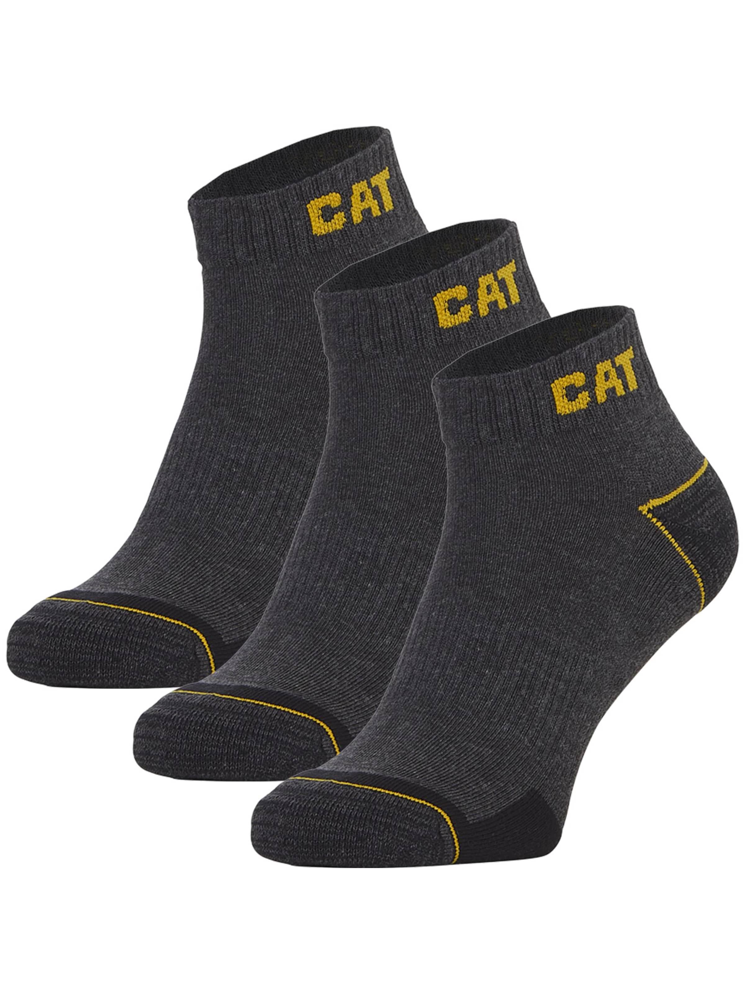 CATERPILLAR Ankle Socks in Grey: front