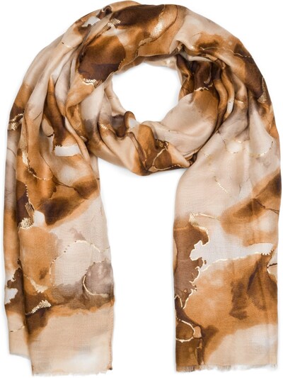 styleBREAKER Schal 'Schal Marmor Muster Metallic Details'‌‌‌‌‌‌‌ in One Size in beige, Produktansicht