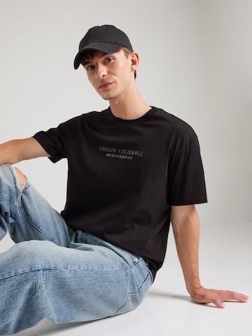 ARMANI EXCHANGE Shirt in Black: front