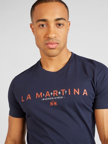 La Martina T-Shirt in Blau