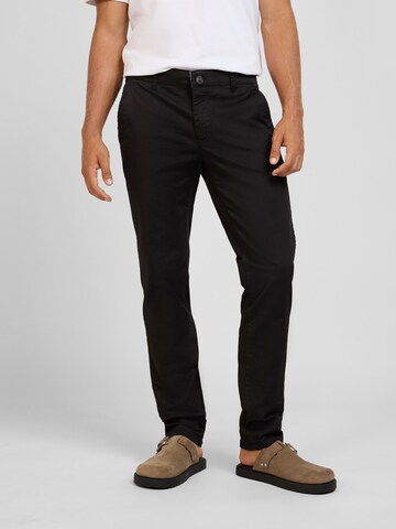 yazubi Slimfit Chinohose 'Dustin' in Schwarz