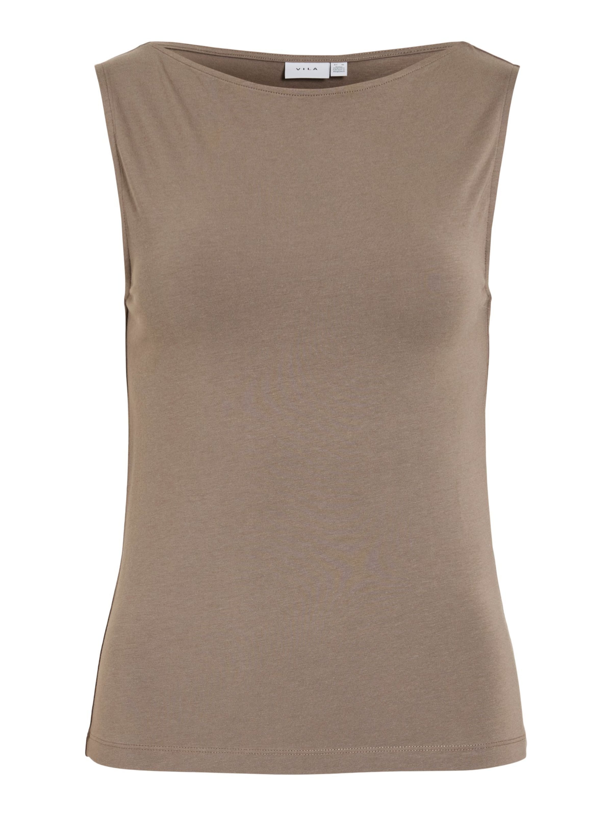 VILA Top 'VIEMILIE' in Light brown, Item view