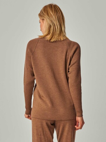 YOU LOOK PERFECT Leisure suit 'LOUNGEWEAR SET  - Pullover Dorina & Pants Bella' in Brown