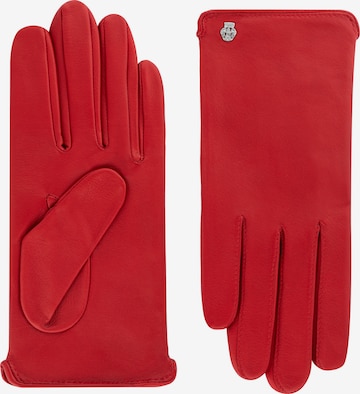 Roeckl Full Finger Gloves 'New York' in Red: front