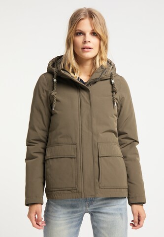 DreiMaster Vintage Winterjacke in Grün: Vorderseite