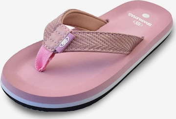 Brasileras Strand-/badschoen 'Puff' in Roze: voorkant