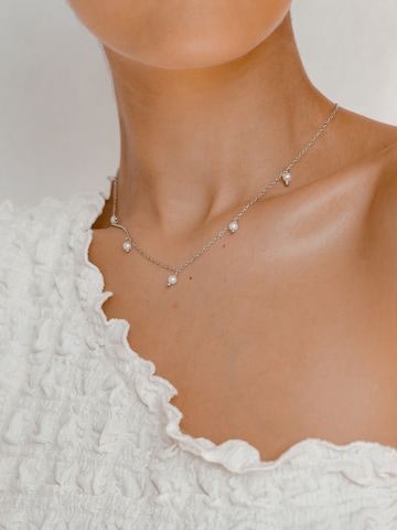Hey Happiness - Cadena 'Cinque Pearl' en plata