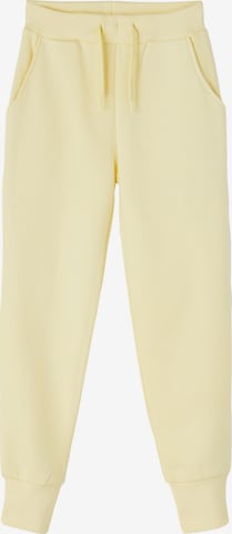 NAME IT Tapered Broek 'Lena' in Geel: voorkant