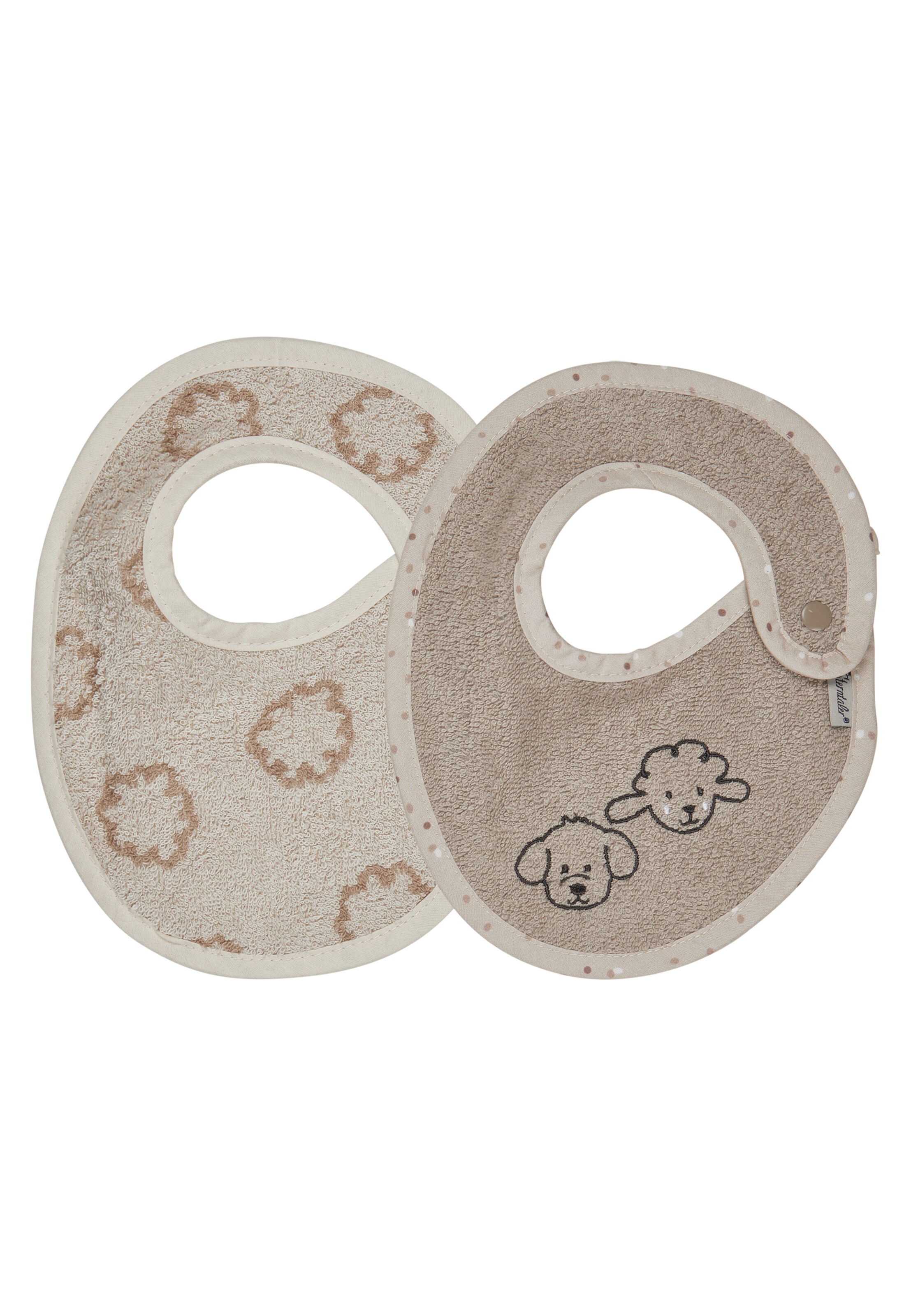 STERNTALER Latz 'BAUERNHOF' in Beige: Vorderseite