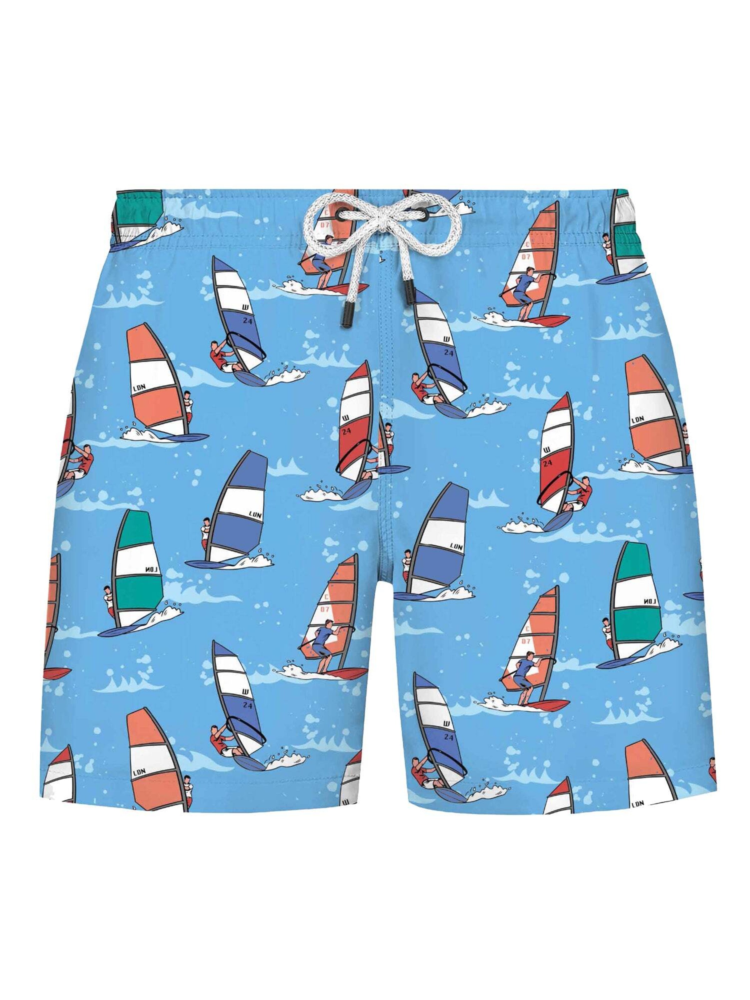 WESTMARK LONDON Badeshorts i blå / himmelblå / blandingsfarvet, Produktvisning