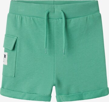 NAME IT tavaline Püksid 'JENAS', värv roheline: eest vaates