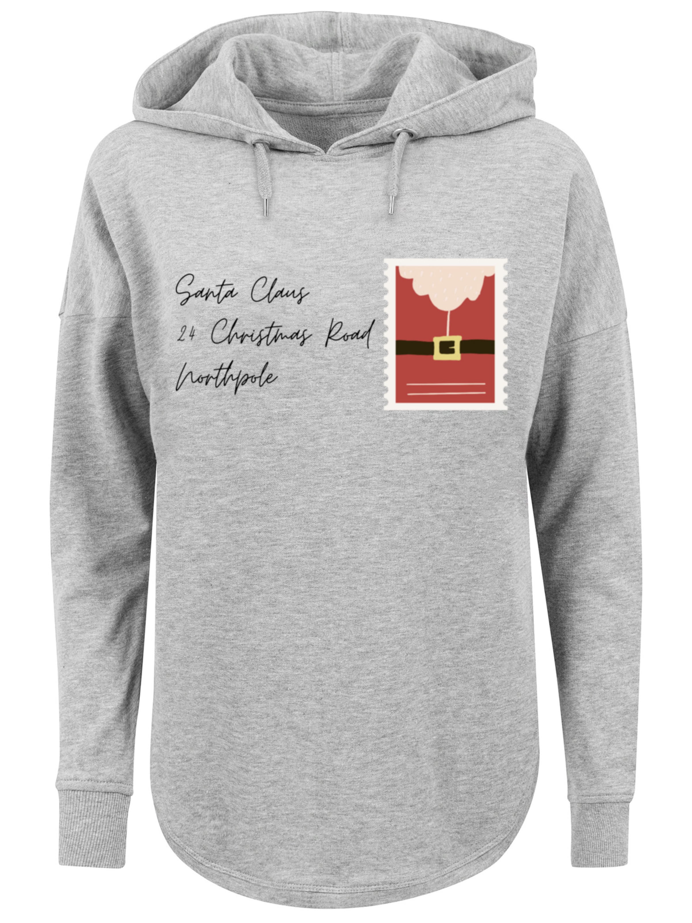 F4NT4STIC Sweatshirt  'Santa Letter Weihnachten' in graumeliert / mischfarben, Produktansicht