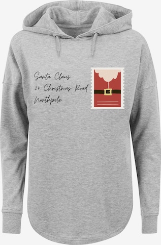 F4NT4STIC Sweatshirt  'Santa Letter Weihnachten' in Grau: predná strana