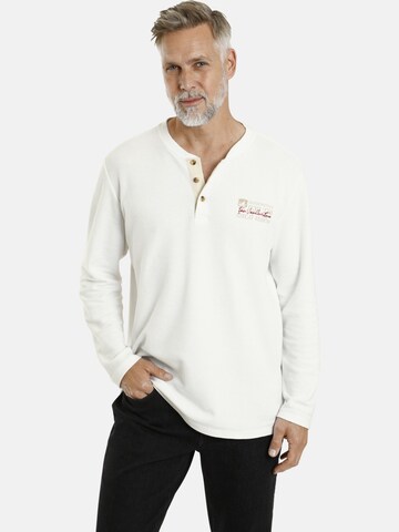 T-Shirt ' Ivor ' Jan Vanderstorm en blanc : devant