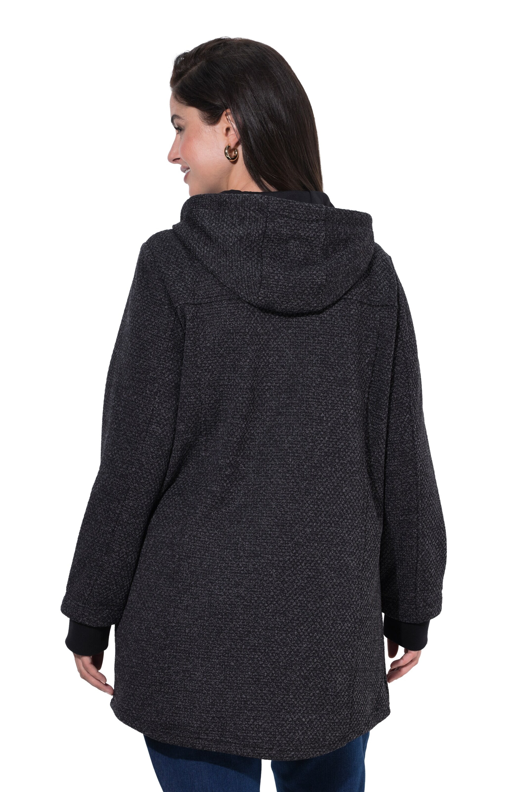 Ulla Popken Übergangsjacke in Schwarz
