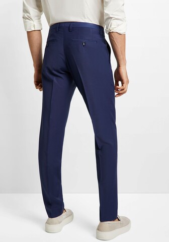 Coupe slim Pantalon à plis CINQUE en bleu