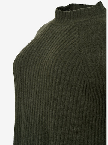 Zizzi Sweter 'Mcomfy Rib' w kolorze zielony