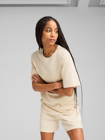 PUMA Performance shirt 'Ess' in Beige: front