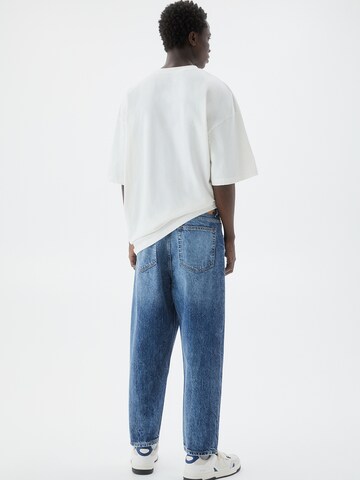 Pull&Bear Loosefit Jeans in Blau