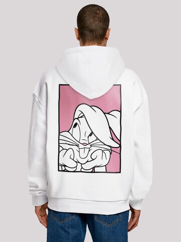 F4NT4STIC Sweatshirt 'Looney Tunes Bugs Bunny Adore' in Wit: voorkant