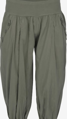 malito more than fashion Harem Pants in Green: front