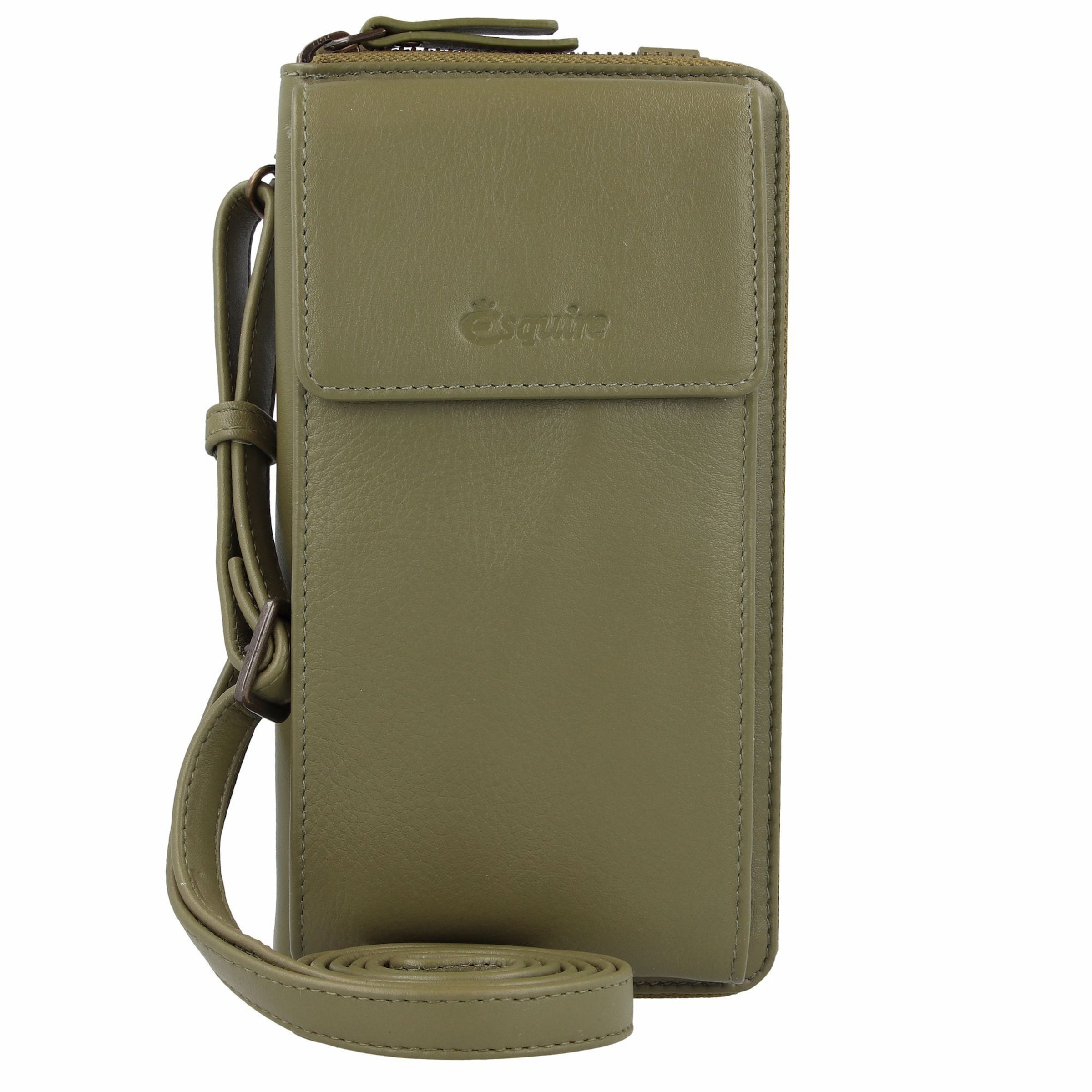 Custodia per smartphone di Esquire in verde: frontale