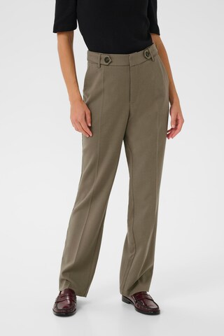 Kaffe Regular Trousers 'Merle' in Green: front