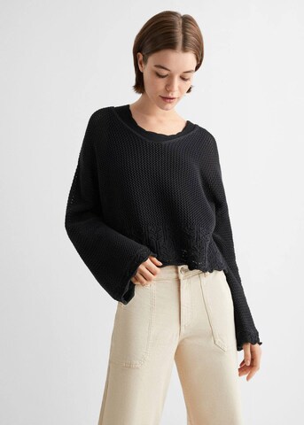MANGO TEEN Sweater 'Saona' in Black: front