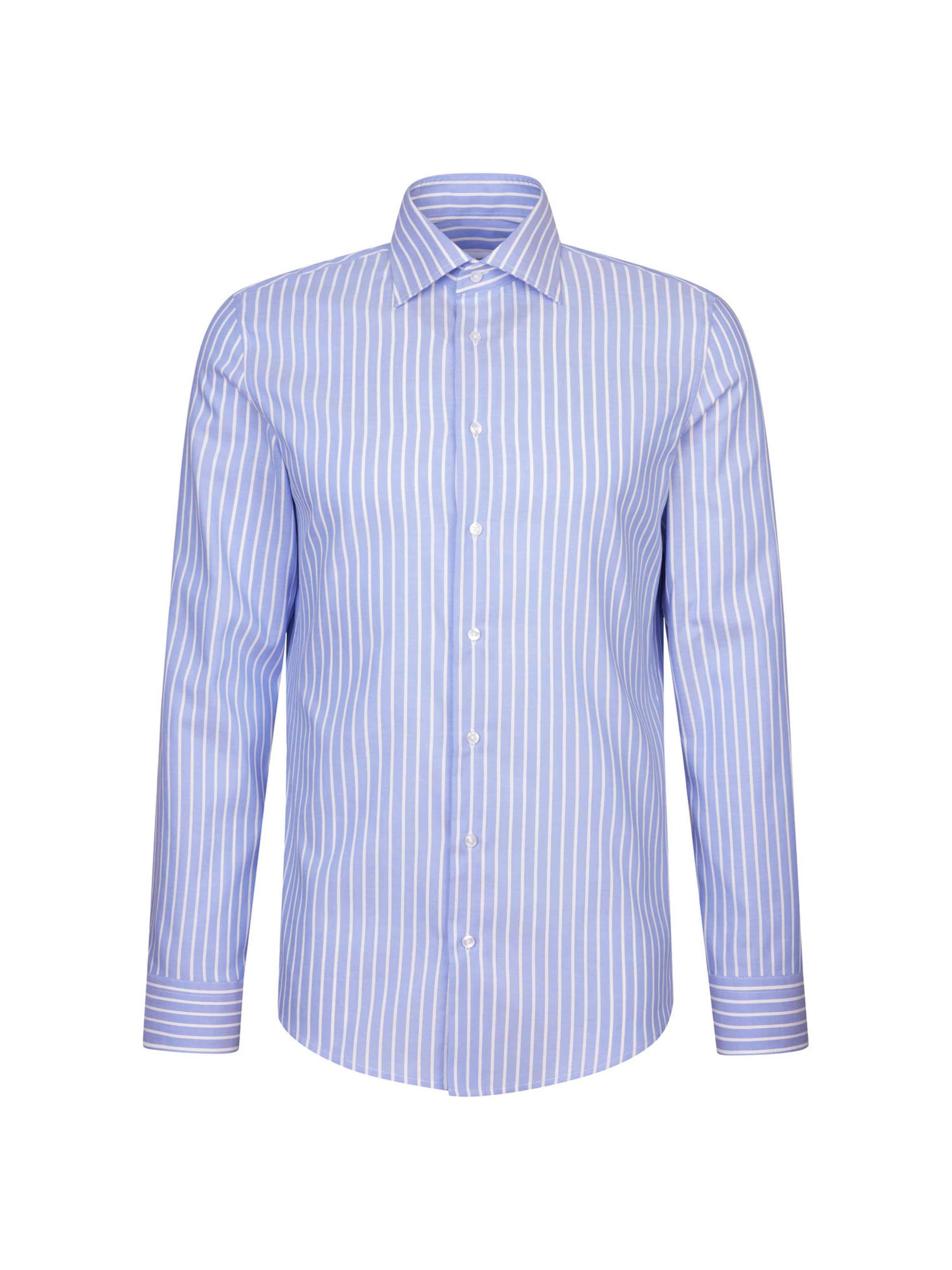 SEIDENSTICKER Slim Fit Hemd in Blau: Vorderseite