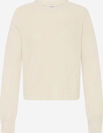Oxmo Strickpullover ' OXFKIMNI ' in Beige: Vorderseite