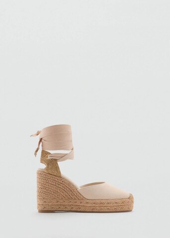MANGO Espadrilles 'Ona' in Beige