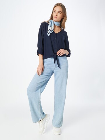 TOM TAILOR DENIM Bluse in Blau