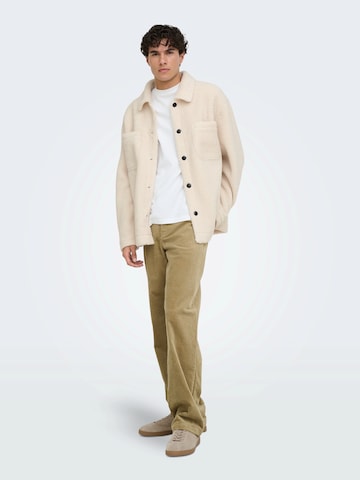 Veste mi-saison 'ONSSIGURD' Only & Sons en beige