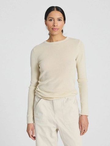 Gai+Lisva Pullover 'Freja' in Beige: Vorderseite