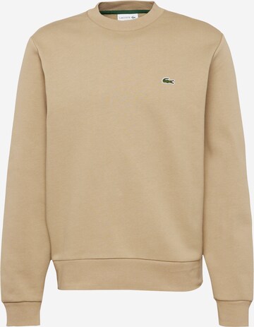 Sweat-shirt LACOSTE en marron : devant