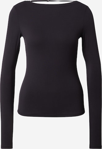 WEEKDAY Тениска 'Saint' в черно: отпред