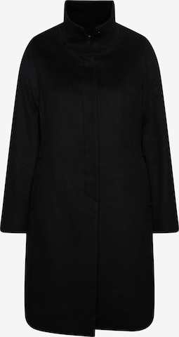Ulla Popken Wintermantel in Schwarz: Vorderseite