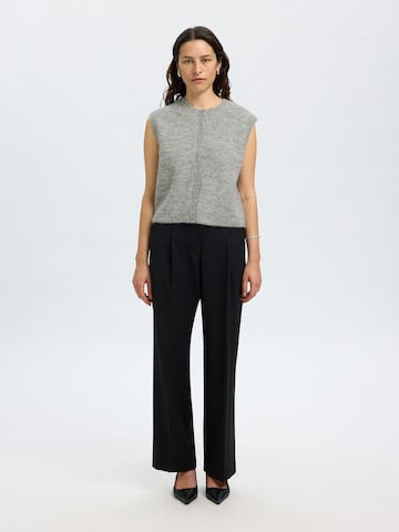 SELECTED Knitted vest 'SLFLULU' in Grey