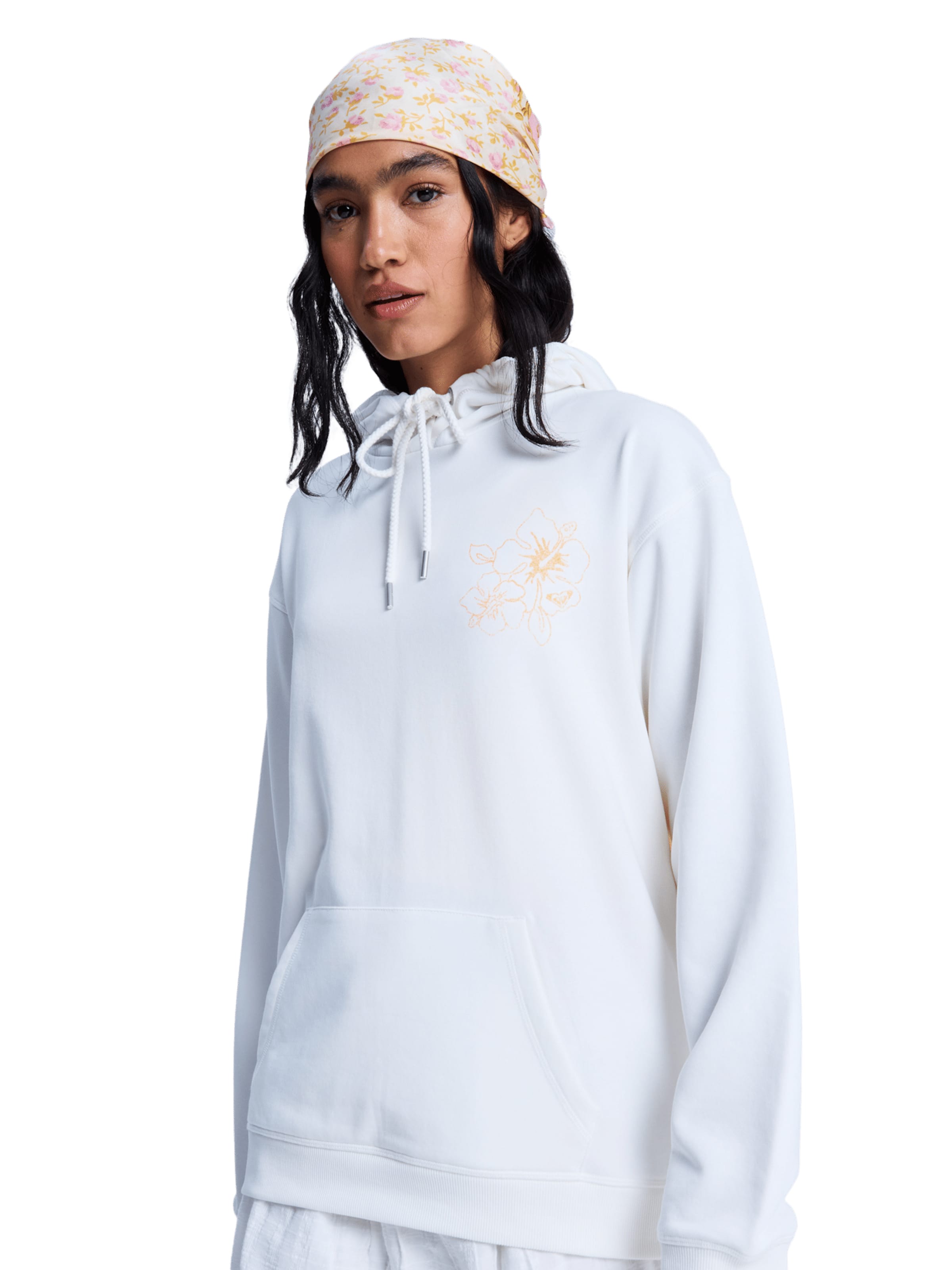 ROXY Sweatshirt 'Surf Stoked Terry Vint' in Weiß: Vorderseite