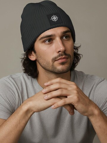 Neverless Beanie 'Windrose' in Black