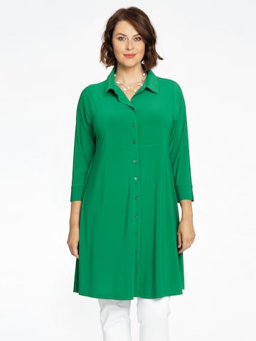 Yoek Shirt Dress 'Dolce' in Green: front