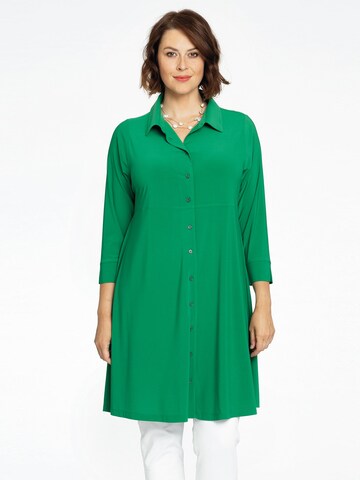 Robe-chemise 'Dolce' Yoek en vert : devant