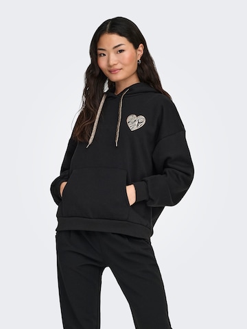 Sweat-shirt 'ONLDAZE' ONLY en noir : devant
