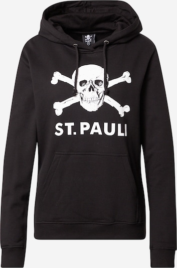 FC St. Pauli Sweat-shirt en noir / blanc, Vue avec produit