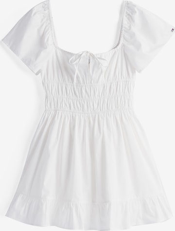 Tommy Jeans - Vestido en blanco: frente
