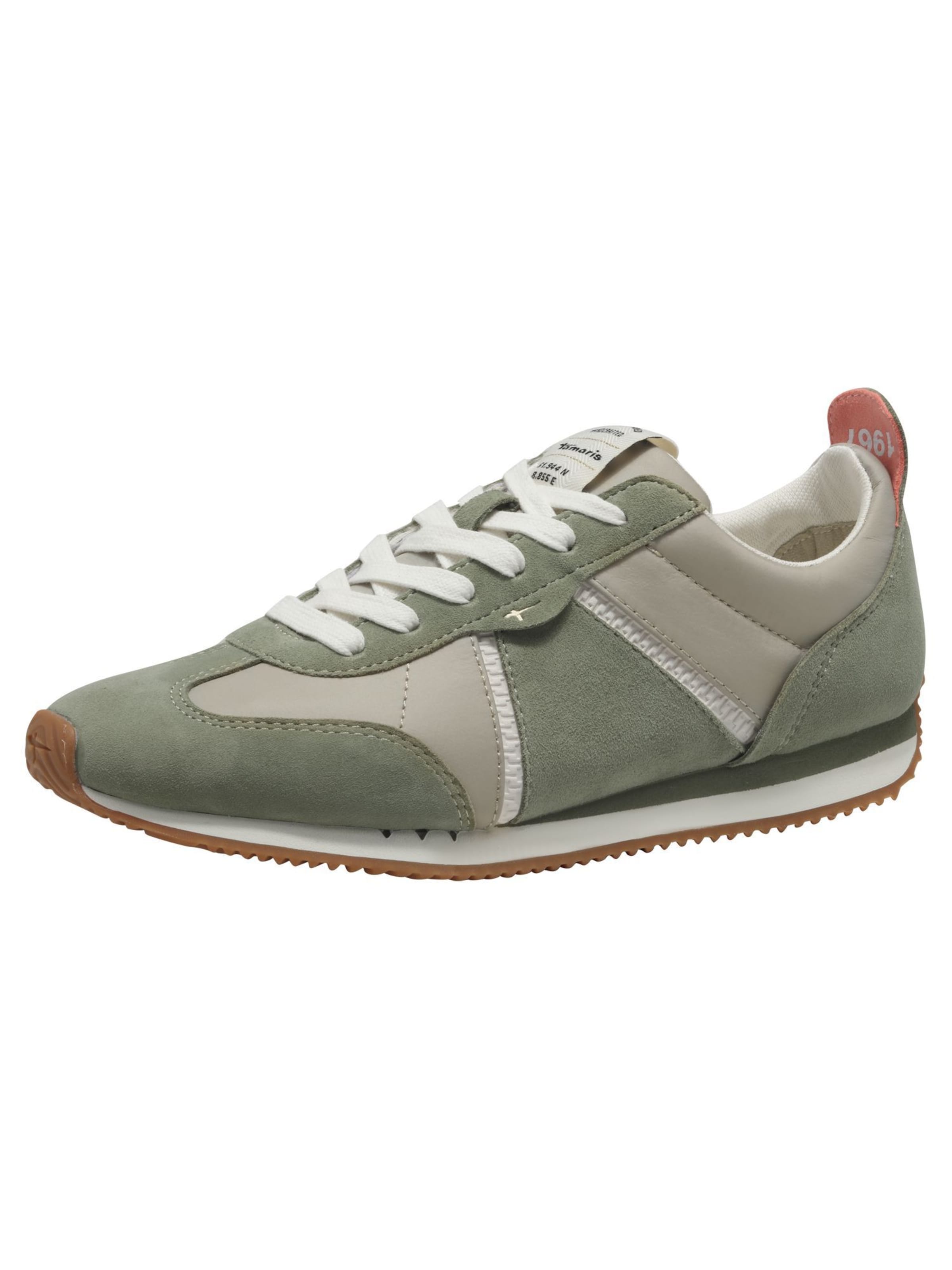 Tamaris Platform trainers in Green: front