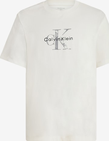 Calvin Klein Jeans Tričko '20s' – bílá: přední strana