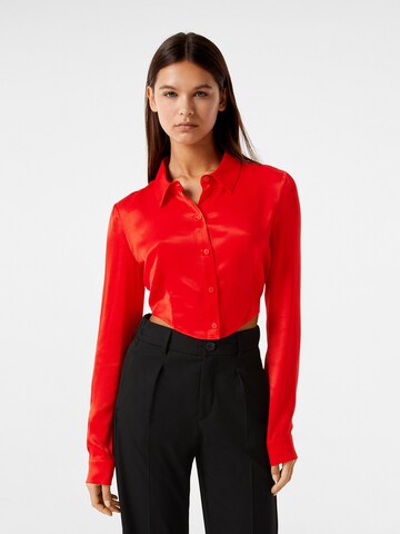 Bershka Bluse in Rot: predná strana