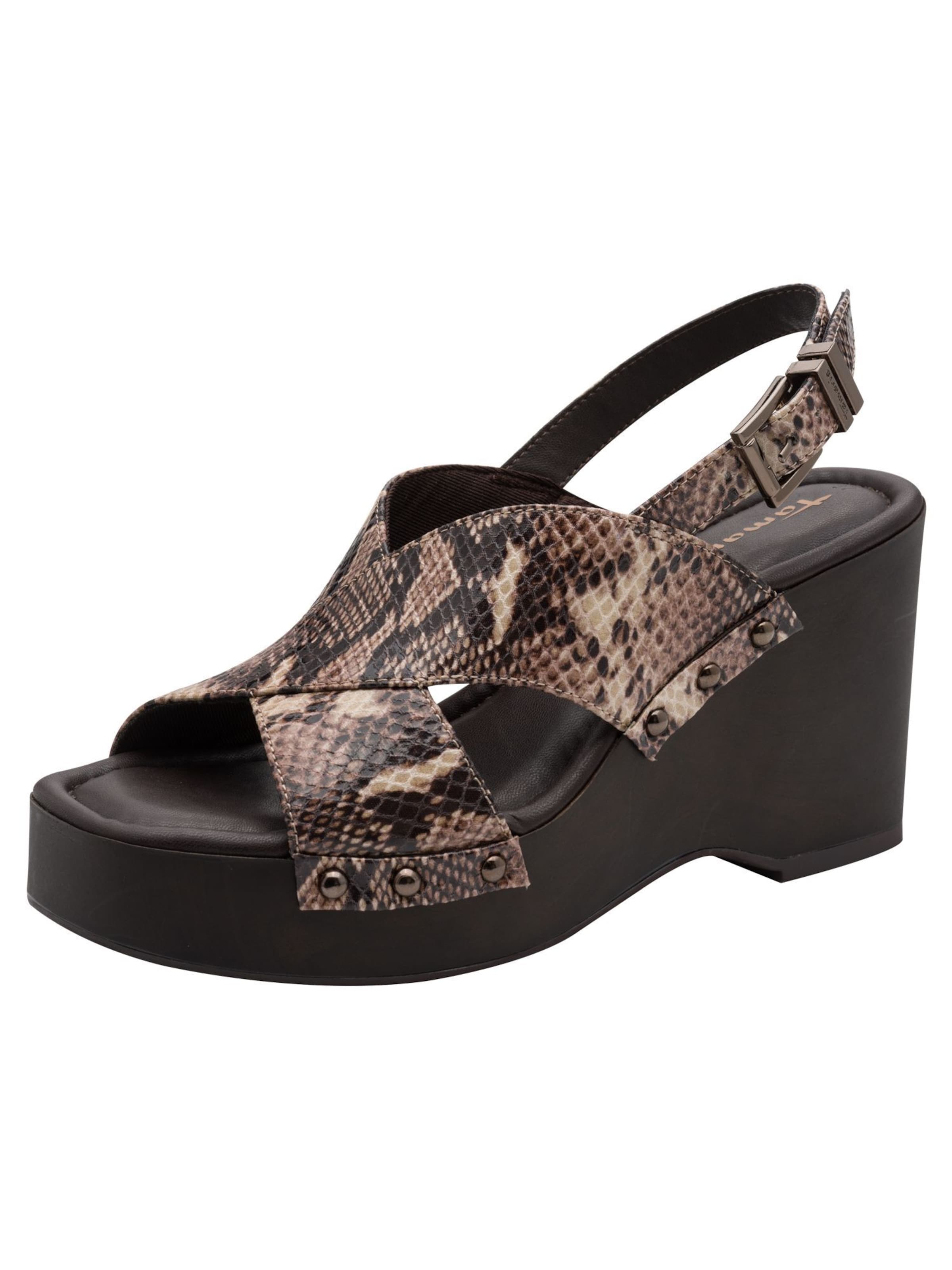 Tamaris Sandaal in Bruin: voorkant